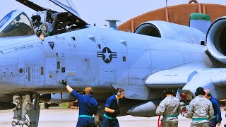 Full speed ahead A10 Thunderbolt II pilot takes off fast on mission [upl. by Serafina]