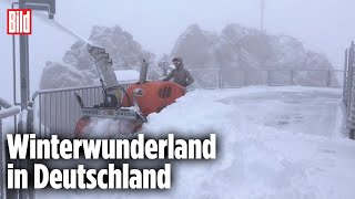 ZUGSPITZE Wintereinbruch mit 7 Grad und erstem Schnee [upl. by Wendie710]