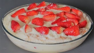 Tiramisu aux fraises recette maison facile rapide [upl. by Luckett]