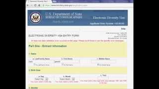 how to fill form of dv lottery [upl. by Netnerb]