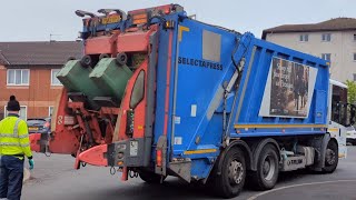 2013 Faun Selectapress Collecting Duel Stream Recycling In Preston [upl. by Daenis]