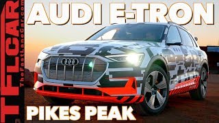 How Many Miles Can the Audi etron Regen Driving Down a Mountain [upl. by Jacynth508]