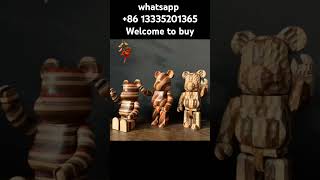 Wood bearbrick bearbrick factory drop ship [upl. by Peter]