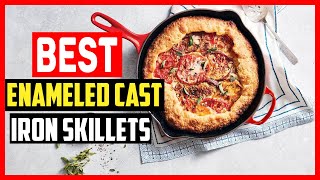 ✅Top 5 Best Enameled Cast Iron Skillets 2024 [upl. by Leiram]