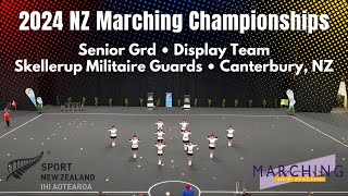 Skellerup Militaire Guards  Seniors  Display Team  2024 NZ Marching Championships [upl. by Nanice]