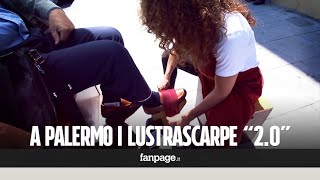 Palermo Laureandi impiegati e commercianti senza lavoro diventano lustrascarpe [upl. by Farhsa988]