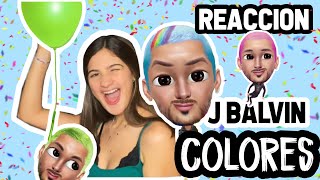 REACCIONANDO a COLORES de J BALVIN⚡️🎨  OMG [upl. by Onitnas]