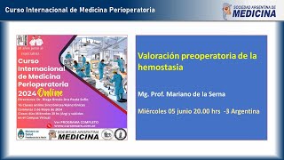 👉Curso Internacional de Medicina Perioperatoria [upl. by Nosylla550]