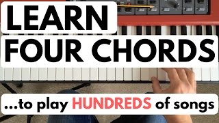 Piano chords for beginners learn four chords to play hundreds of songs [upl. by Tav908]