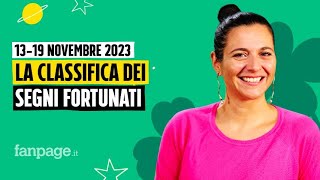 Oroscopo la classifica dei segni più fortunati della settimana dal 13 al 19 novembre 2023 [upl. by Ennaus]