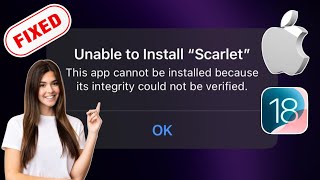 Kako popraviti nemogućnost instaliranja quotScarletquot na iPhone  iOS 18 iPad [upl. by Mcguire]
