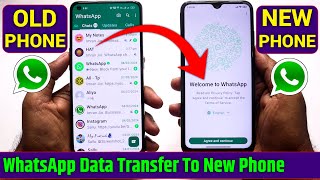 How to transfer WhatsApp Messeges From old to New Phone  Backup WhatsApp Data to new mobile [upl. by Benn]