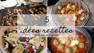 5 idées de recettes simples et rapides [upl. by Assilen733]