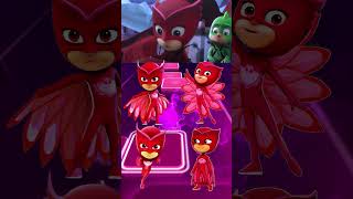 PJ Masks  Owlette 🆚 Owlette 🆚 Owlette 🆚 Owlette X Dance Song Tiles Hop EDM Rush shorts [upl. by Gayla]