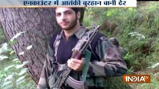 LIVE Encounter of Burhan Wani Who is the Hizbul Mujahideen Commander [upl. by Ennirak629]