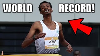 A NEW WORLD RECORD  Yomif Kejelcha Drops CRAZY TIME  2024 Valencia Half Marathon [upl. by Wanda]