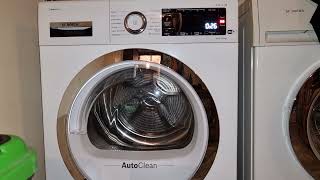 bosch serie8 dryer  basic appliance care programme [upl. by Ayocal202]