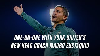 York Uniteds new head coach Mauro Eustáquio sits down with Charlie OConnorClarke [upl. by Lyrehc]