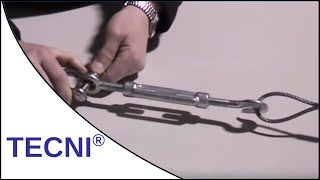 Galvanised Steel Turnbuckle Demonstration [upl. by Imelida]