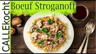 Filetspitzen Boeuf Stroganoff  Einfach selber machen [upl. by Annawd651]