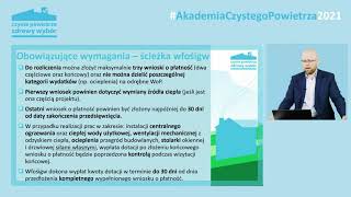 AkademiaCzystegoPowietrza2021 – 7 webinar 23 – Wniosek o płatność w „Czystym Powietrzu” [upl. by Lanny]