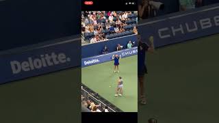 Putintseva attitude to ball girl tennis usa usopen girl ball kazakhstan russia 2024 [upl. by Kelley894]