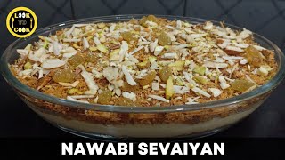 Nawabi Sevaiyan Recipe  Nawabi Semai  Vermicelli Custard Pudding  Dessert [upl. by Faxon]