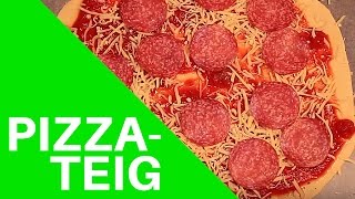 Pizzateig selber machen  Pizza Teig Hefeteig Rezept [upl. by Mukerji]