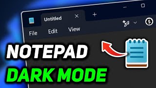 How to Enable Dark Mode in Notepad on Windows 11 [upl. by Pancho]