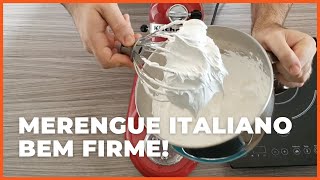 RECEITA DE MERENGUE ITALIANO PERFEITO  BASES DA CONFEITARIA [upl. by Audra]