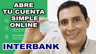 COMO Abrir una CUENTA en Interbank por internet 2020 [upl. by Edijabab66]