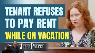 Woman doesnt think she should have to pay rent while on vacation [upl. by Koenig]