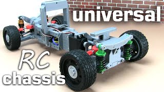 3Dprinted RC car Chassis 110  INEXPENSIVE amp adjustable for  ANY  Body Kit [upl. by Shargel320]