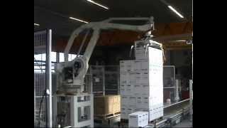 JOMET  Robotic palletizing of boxes [upl. by Lombardi]