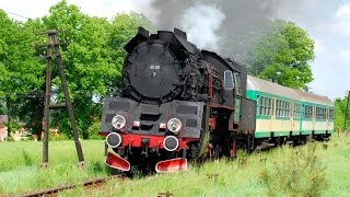 Als es in Polen noch dampfte  Dampfzüge mit Dampflokomotive OI497  Polen 2007  Teil 2 [upl. by Kezer224]