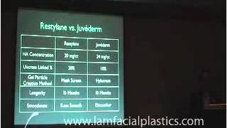 Restylane Vs Juvederm Lecture Boca Raton 2007 [upl. by Pejsach932]