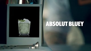 ABSOLUT BLUEY DRINK RECIPE  HOW TO MIX [upl. by Macfadyn]