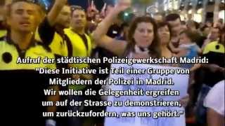 Zunehmender Protest in Spaniens Polizei öffentlichem Dienst  1120 [upl. by Lach]