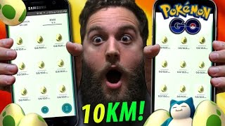 HATCHING 18 RARE 10KM EGGS ALL AT ONCE  POKEMON GO [upl. by Amaral492]