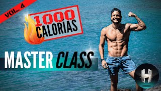 Quema 1000 calorías en UNA HORA 🔥  Rutina CUERPO COMPLETO para hacer en casa  Master Class [upl. by Yrok]