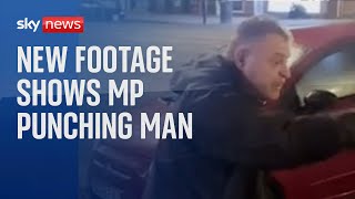 New footage shows Labour MP Mike Amesbury punching man multiple times [upl. by Mode50]