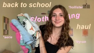 back to school clothing tryon haul 🛍️🤑 [upl. by Sykleb]