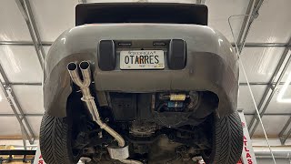 Porsche 928 S4 HeaderBack 304 Stainless Exhaust fabrication amp driving clips [upl. by Aihsened]