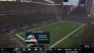 Rtg Madden 25 Seahawks franchise Divisional Playoff vs Eagles [upl. by Adanar]