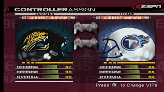 NFL 2K5 JAGUARS V TITANS WEEK 3 YEAR 1 [upl. by Fu]