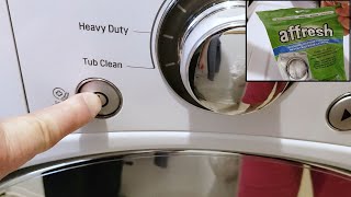 How to Clean the Washing Machine with Affresh tablets  DEMO [upl. by Ohara]