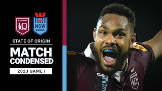 State of Origin 2023  Queensland Maroons v NSW Blues  Match Condensed  NRL [upl. by Ellmyer21]