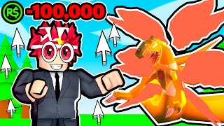 Spending 100000 to become A GODLY CLICKER in Roblox [upl. by Annayad]