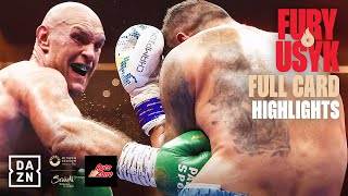 NONSTOP KNOCKDOWNS  Tyson Fury vs Oleksandr Usyk Full Card Highlights Ring of Fire [upl. by Hpesojnhoj]