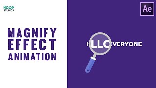 Magnify Effect Animation in After Effects  Magnifying Glass Animation  After Effects Tutorial [upl. by Janaye]